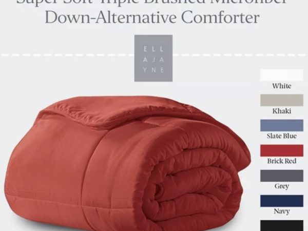 Microfiber Down-Alternative Comforters only $16.99, plus more!